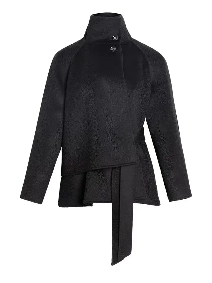 ZABRI Top quality women's  winter luxury cashmere wool coat