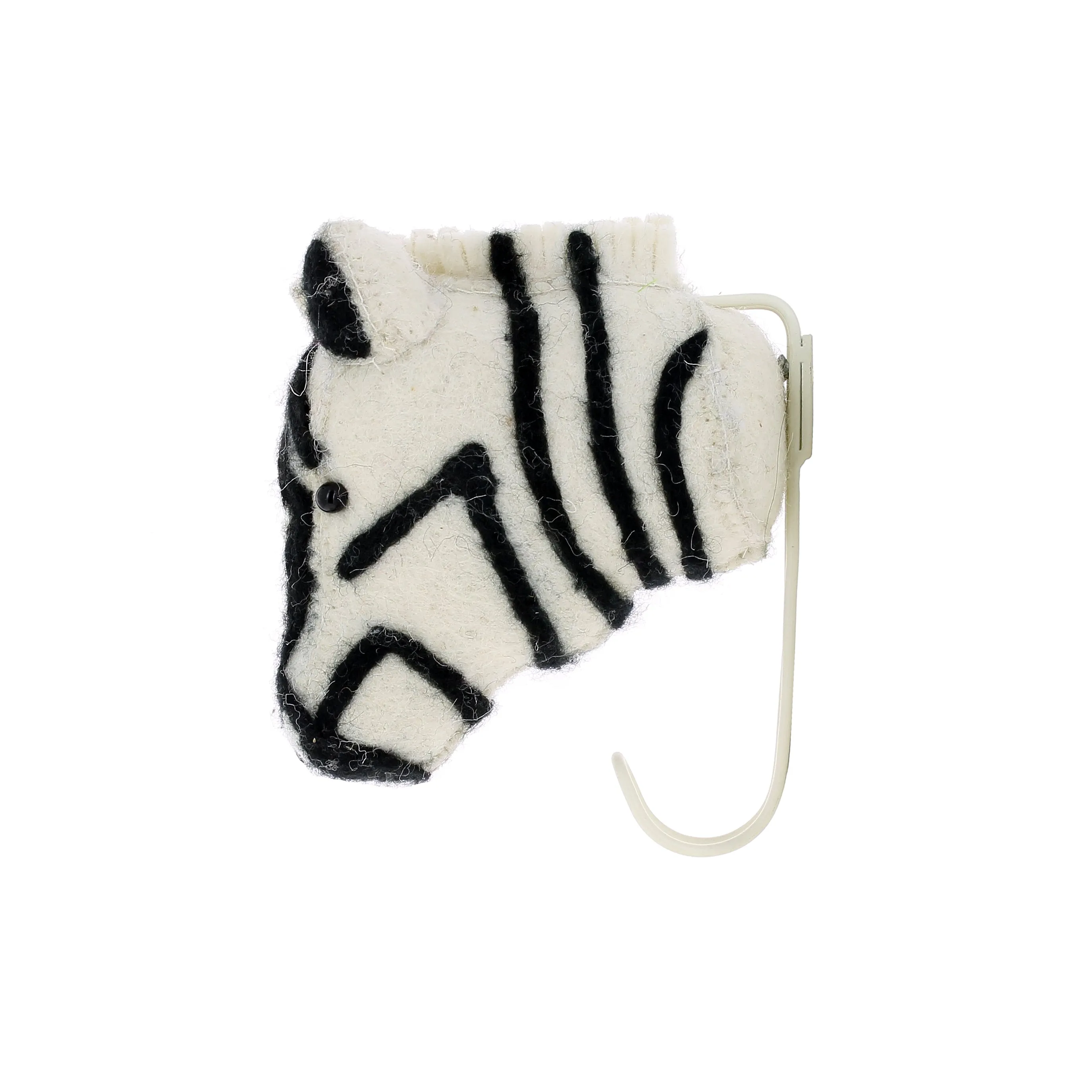 Zebra Head Coat Hook