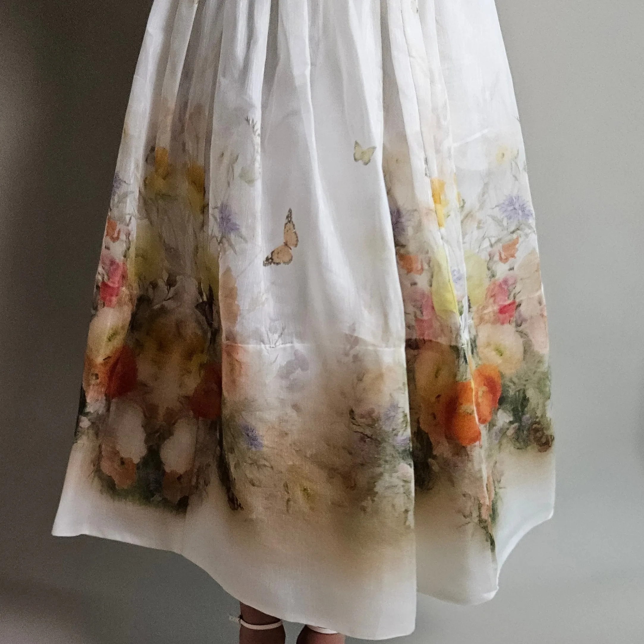Zimmermann Tranquility floral printed Midi Skirt
