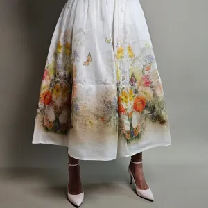 Zimmermann Tranquility floral printed Midi Skirt